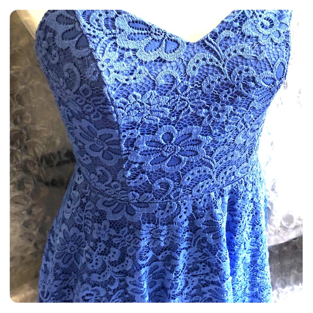Perry Winkle Blue Floral Spring Dress